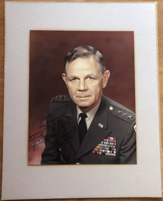 Lieutenant General Woodrow Wilson Vaughan Autograph Photo