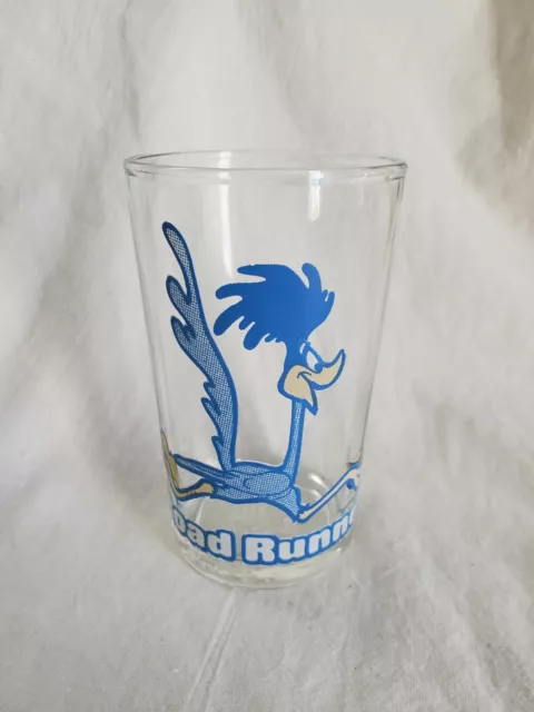 Vintage 1976 Road Runner Juice Glass Warner Bros Inc - 4” Tweety Bird In Bottom