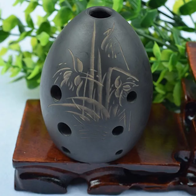 Authentic Xun Ocarina Clay Flute Traditional Chinese Instrument for Beginners