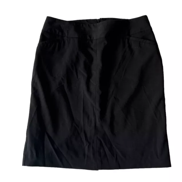 Women’s Worthington Black Pencil Skirt Size 6 Petite EUC