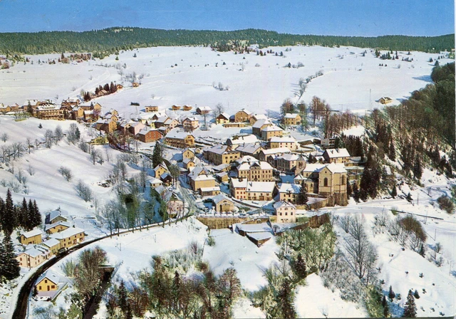 Carte JOUGNE Vue générale en hiver