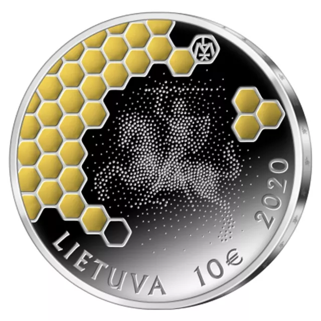 Lithuanian 2020 Bee Nature & Beekeeping Tree Limited Edition Silver Proof Coin