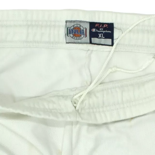 Italy Mens White Champion Basketball Shorts | Vintage Sportswear FIP Italia 3