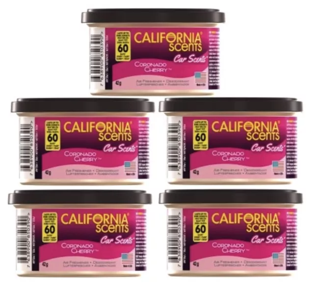 Coronado Sweet Cherry California Scents Car Van Taxi Home Organic Air Freshener