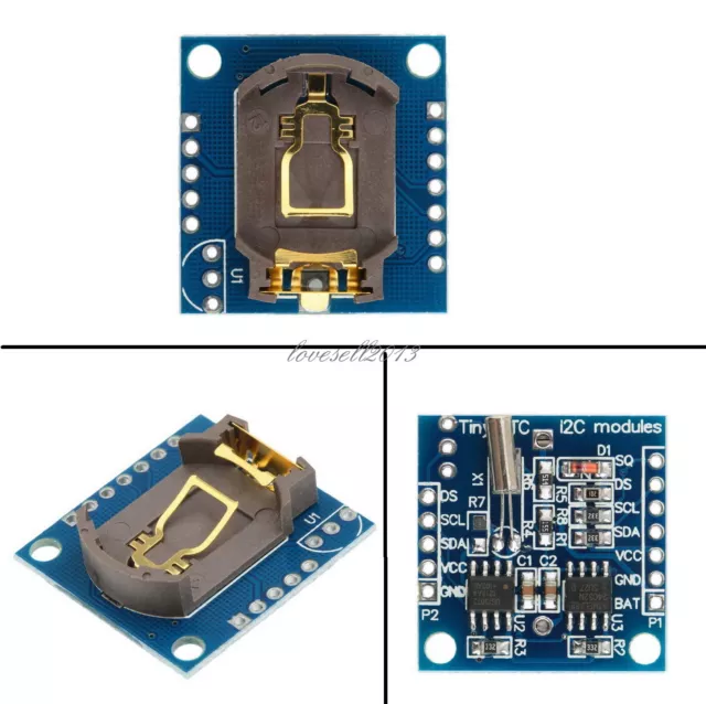 2PCS I2C RTC DS1307 AT24C32 Real Time Clock Module For AVR ARM PIC SMD Arduino