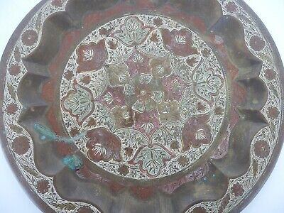 Large Carved Decorative Copper Plate 2