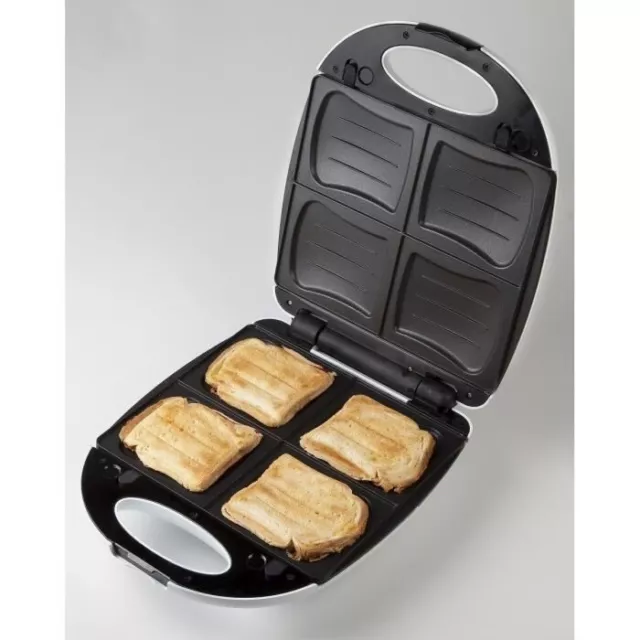 DOMO Appareil a croque-monsieur 1200 W Blanc DO9046C