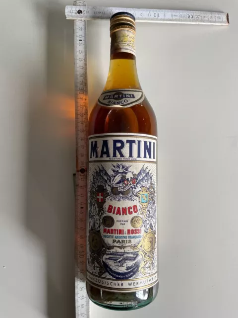 Martini Bianco Wein-Aperitif 15% 0,7L Vintage Alte Abfüllung 70er Jahre