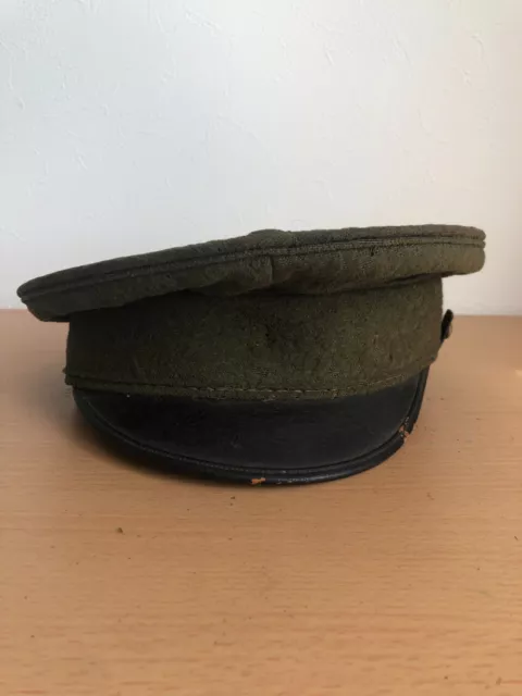 WW2 Imperial Japanese Army Officer Hat Named Japan War Visor Cap S213