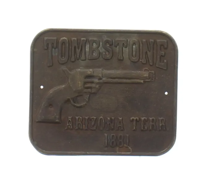 Tombstone Arizona Territory 1881 Gun Butt Tag