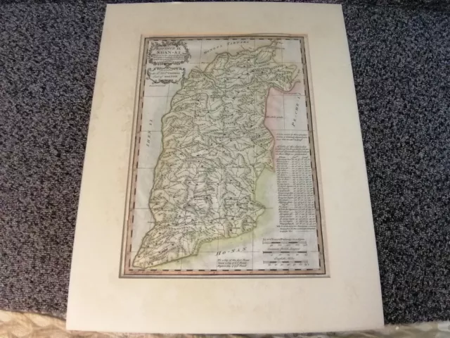 Antique 18th Century Coloured Map China Province IX Shan-Si - Emanuel Bowen