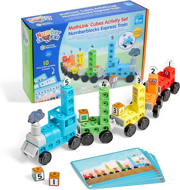LEARNING RESOURCES MATHLINK Cubes Activity Set Numberblocks Express ...