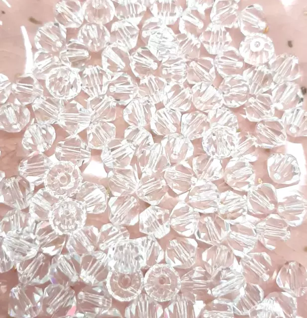 (1000 Pcs) Perle Bicono Vetro Ceco Ø6Mm, Per Decorazioni, Gioelli, Decorazioni