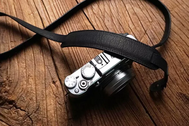 AYdgcam Premium Genuine Leather Camera Neck Shoulder Strap For Leica Fuji Lumix