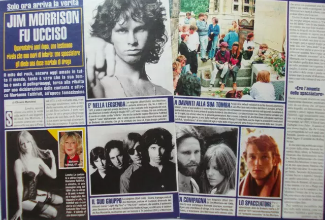 Italian Clipping Ritaglio 2014 JIM MORRISON THE DOORS fu ucciso 2 PAGINE