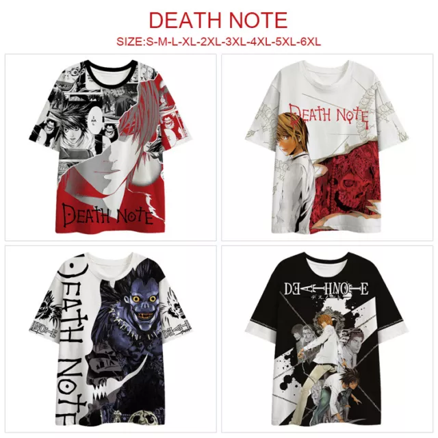 Kid's Death Note 3D T shirt Teens short sleeve shirt Casual summer tee tops