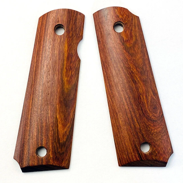 1 paio di toppe antiscivolo in impugnatura palissandro rosso naturale per P4 ZY 1911