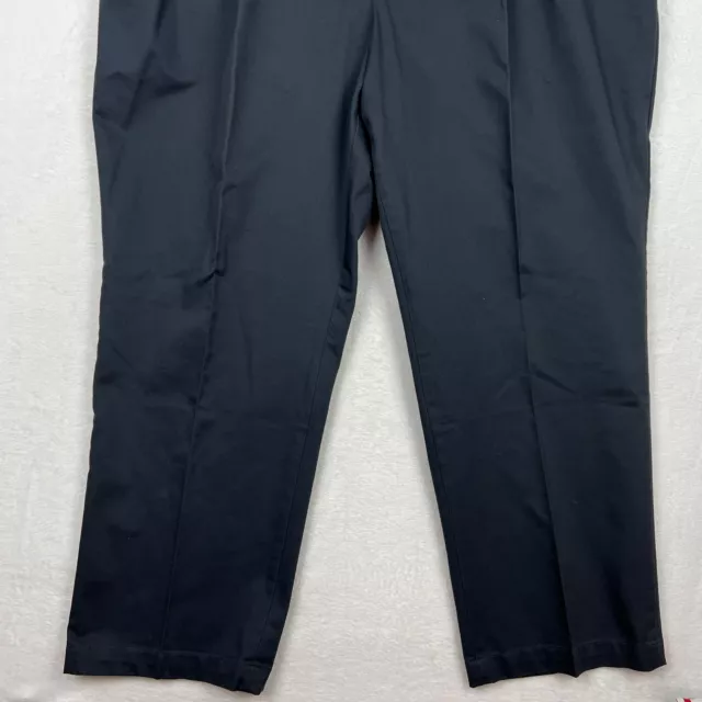 IZOD MENS PANTS Size 50 x 32 Chino Dress Khakis Navy Blue Classic ...