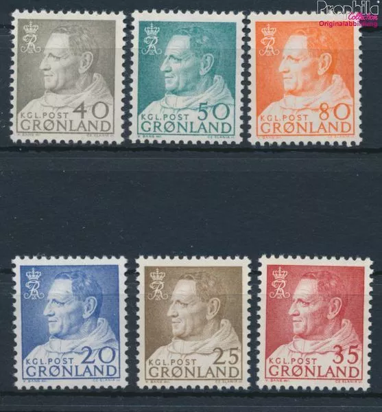 Denmark - Greenland 52-57 (complete issue) unmounted mint / never hing (10174758