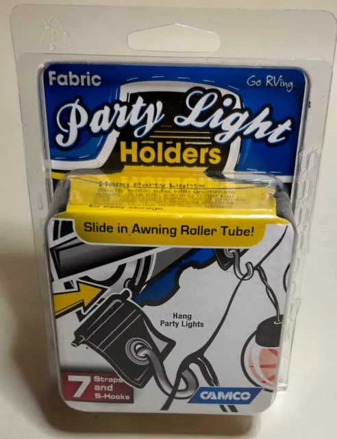 Camco 42733 Fabric Patio Awning Party Light Holders RV 7 Pack