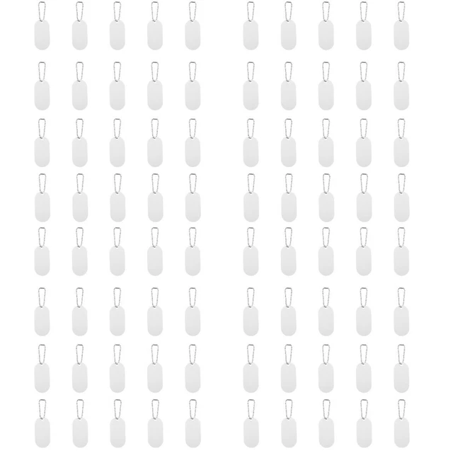 80 piezas etiquetas para mascotas etiquetas en blanco para perros etiquetas para perros etiquetas para perros collar en blanco
