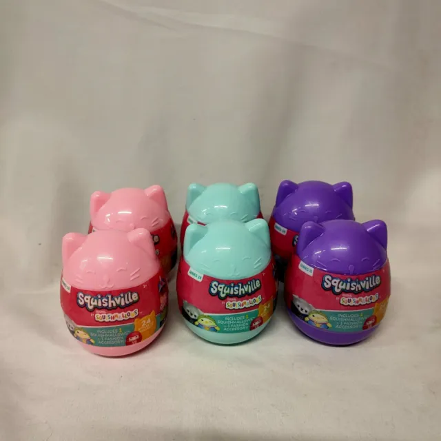 Squishmallows Squishville Series 10 - Assorted Blind Capsule Pack X 6