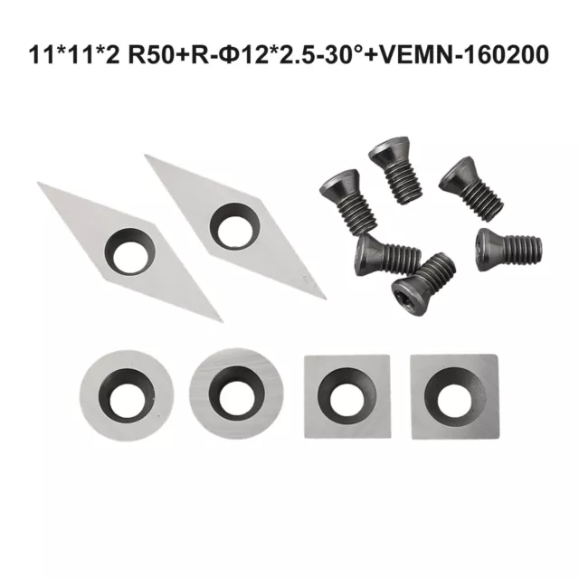 Carbide Tips/Inserts Blades Set For Chisel Cutter Wood Turning Lathe Holder Tool