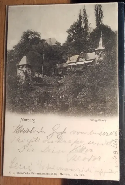 Wingolf Marburg - Haus - 1904 Rezeptionskneipe / Karte - Studentika