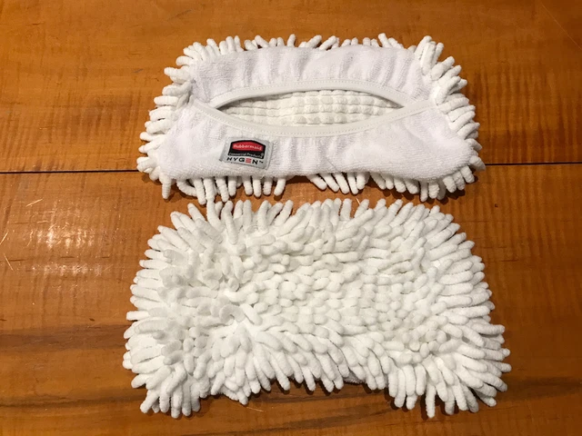 2 Rubbermaid HYGEN Q861 Damp Flat Mop pad 11’’ Fits Q855 Flexi Frame Head NEW
