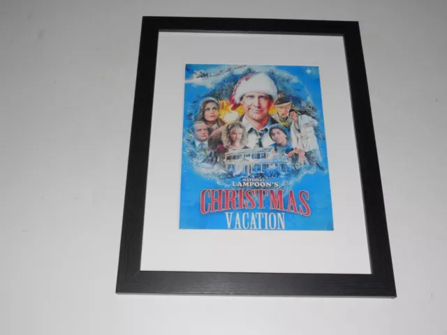 Large Framed Christmas Vacation film poster Chevy Chase Cousin Eddie 1989  24x20