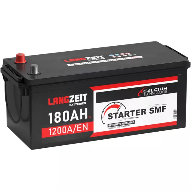 LKW Batterie 180Ah 12V 1200A/EN Starterbatterie Schlepper Traktor 155Ah 170Ah