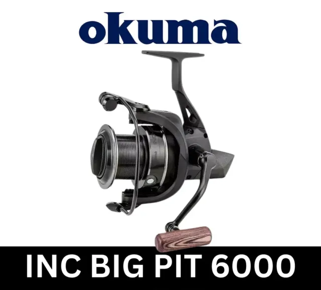 OKUMA INCEPTION BIG Pit Reel INC-6000 Carp Fishing Reel Front Drag - £56.99  £56.99 - PicClick UK