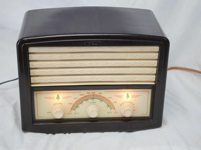 VINTAGE BAKELITE RADIO- Bush London England- A.C. Receiver EBS 40 ...