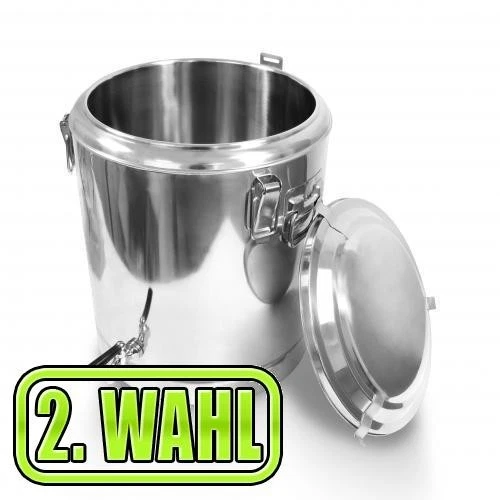 Edelstahlmarkenshop Profi Gastro Edelstahl Thermotransportbehälter mit Druckausgleichsventil von 10-50 Liter auswählbar (30x40 cm 13Liter