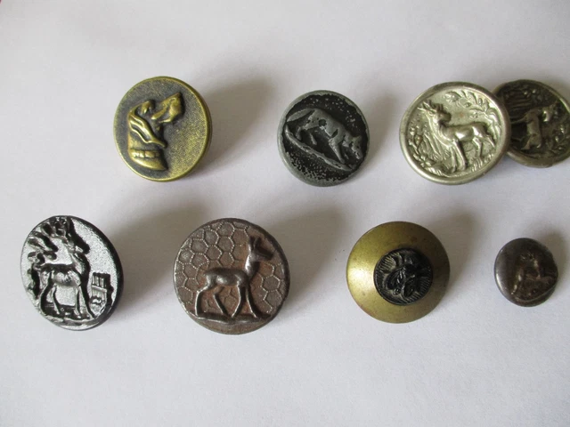 COLLECTION BOUTON ANCIEN Militaire Uniforme Chasse Venerie A Identifier