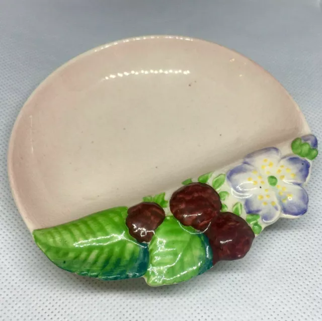 Vintage Carlton Ware Floral Preserve Dish Handpainted Australian Bramble Design