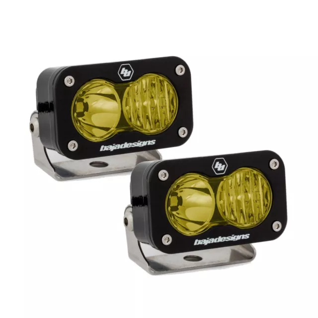 Baja Designs 547813 LED Work Light Amber Driving Combo Pattern Pair S2 Sport 2