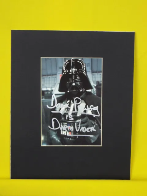 Star Wars Dave Prowse as Darth Vader signed picture