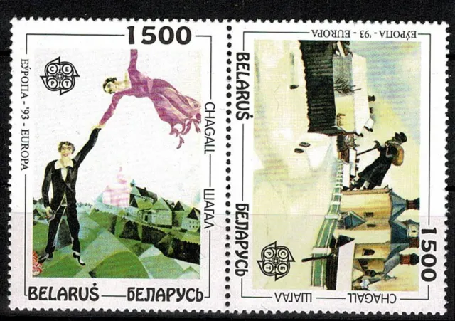 1993 Biélorussie Europa Cept Art Contemporain 2 V. MNH MF101630