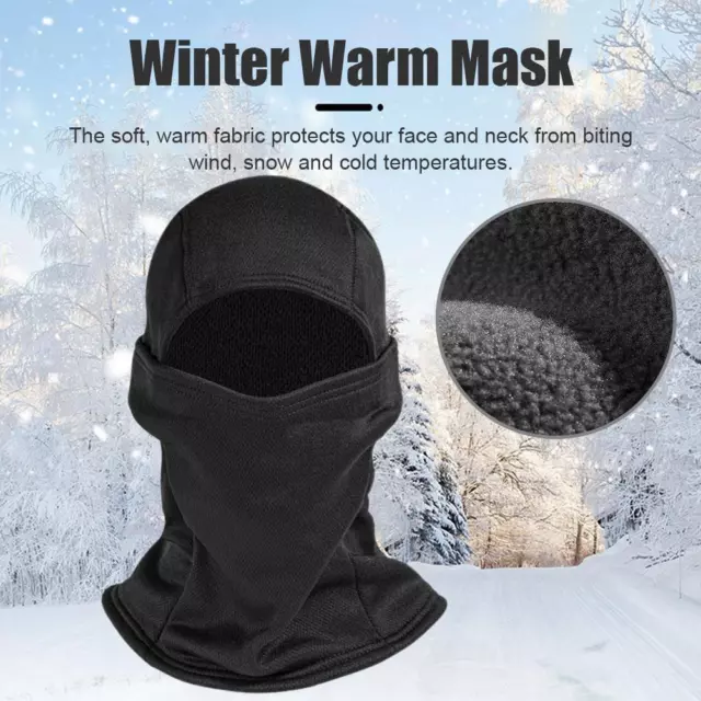 Balaclava Full Face Mask Plain Men Women Cycling Ski Warm Necks B✨h Bike F8 P6V4