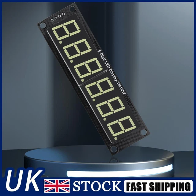 0.56in LED Display Tube Clock Module TM1637 6-Digit 7-segment 5V
