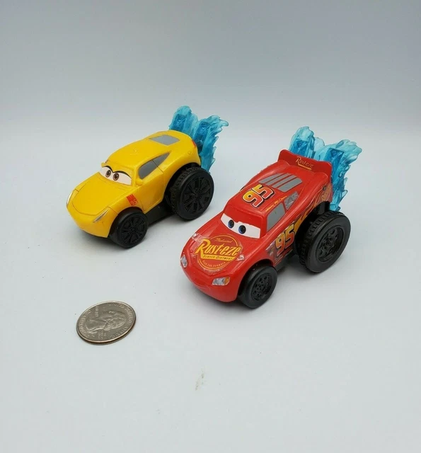 DISNEY PIXAR CARS Splash Racer Lightning McQueen Cruz Lot Bath Toy ...
