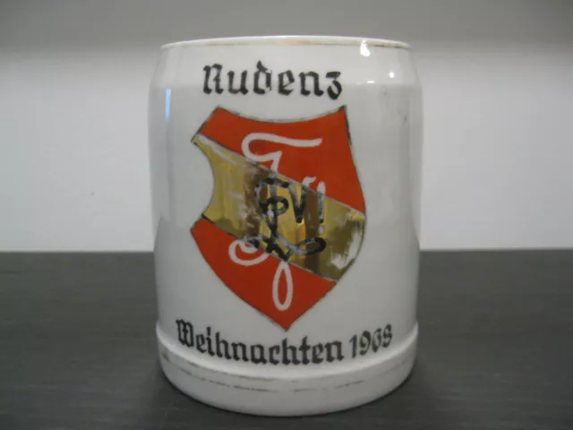BIERKRUG BURSCHENSCHAFT STUDENTIKA WEIHNACHTEN 1969 / Lilienporzellan