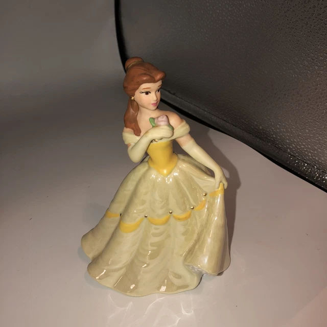 Disney Princess  Figurine 7" Ceramic Beauty And The Beast Belle ￼