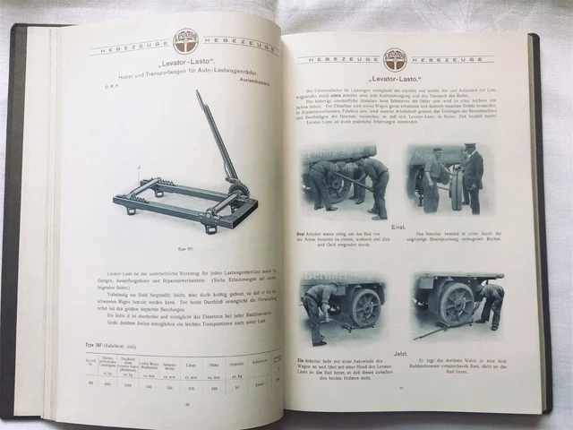 1925 Levator - Hebezeuge _Hebezeuge jeder Art_Original Katalog