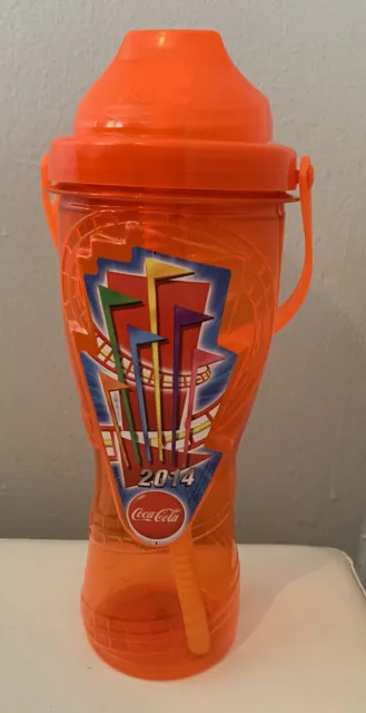 2014 Six Flags Theme Park Orange Souvenir Bottle