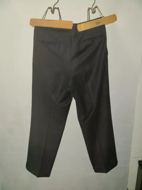 CANALI MEN’S 100% Wool Pleated Dress Pants Black • Italy • 34x27 $22.99 ...
