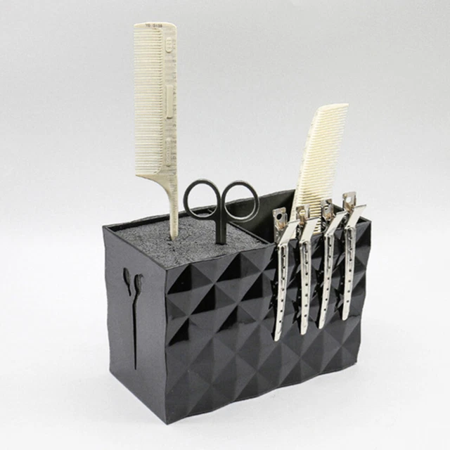 Barber Scissor Case Hairdressing Combs Holder Salon Shears Rack