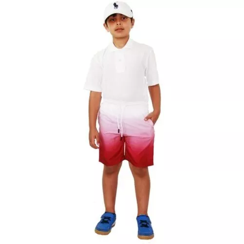 Bambini Ragazzi Gradiente Colore Pantaloncini Sfumato New Moda Estiva Età 5-13