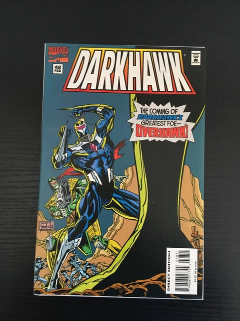 Darkhawk #48,33 (Marvel 1991) 1st Appearance of Overhawk Low Print Key Comics 4